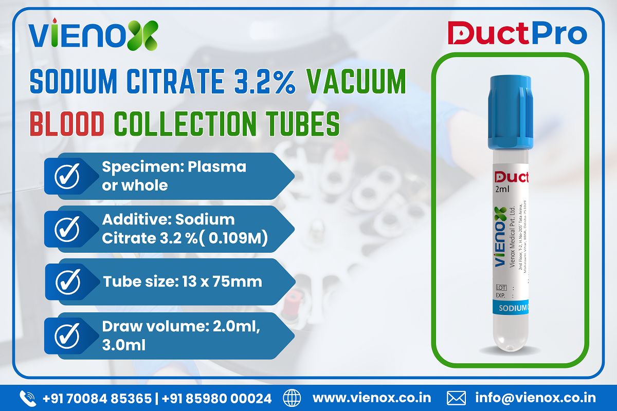 sodium citrate 3.2% vacuum blood collection tubes in odisha