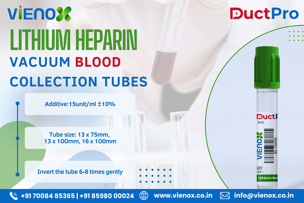lithium heparin vacuum blood collection tubes in odisha