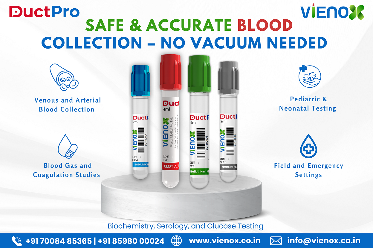 non vacuum blood collection tubes manufacturer in odisha